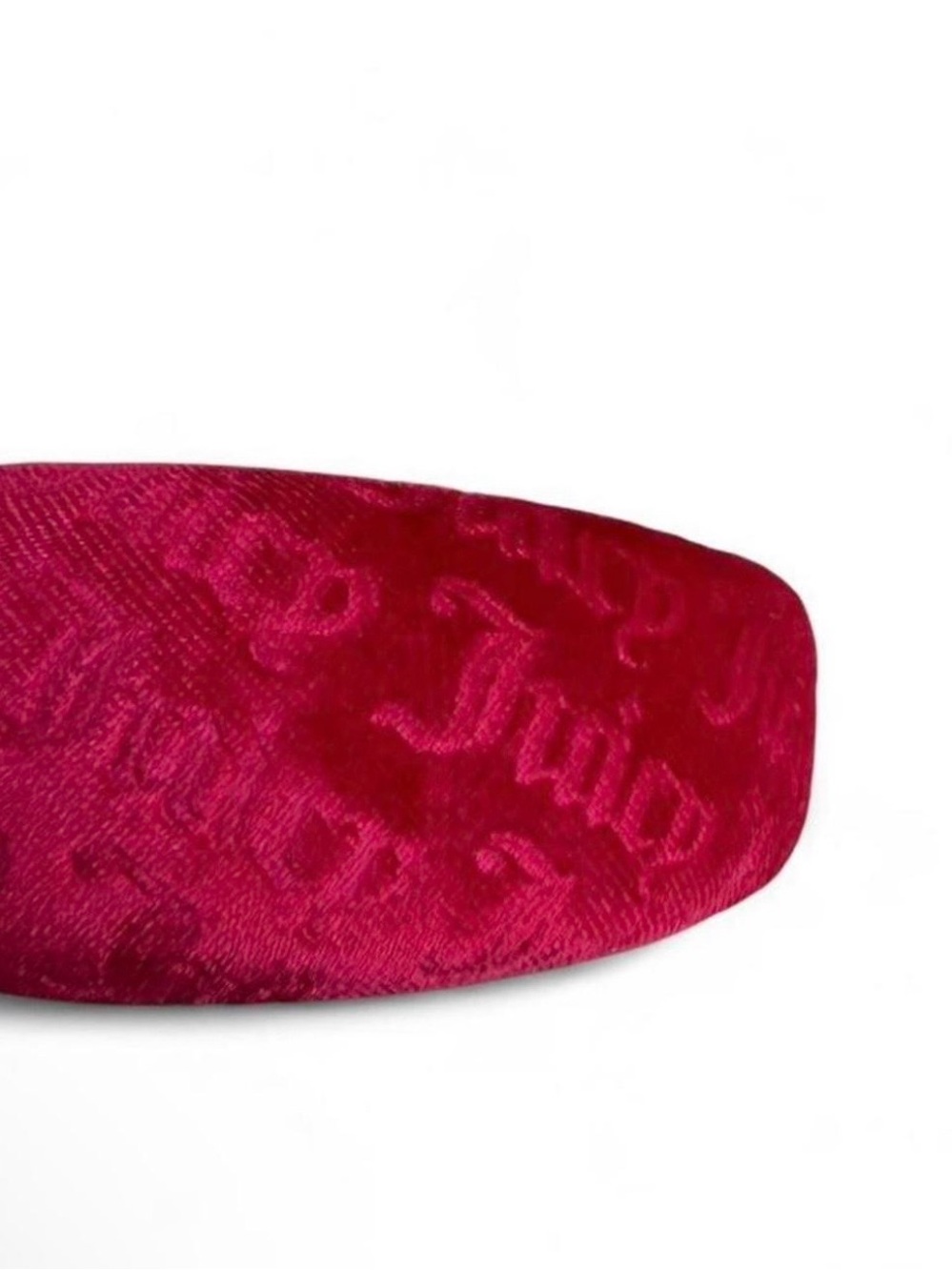 Juicy Couture Deep Pink Velvet Hair Barrette